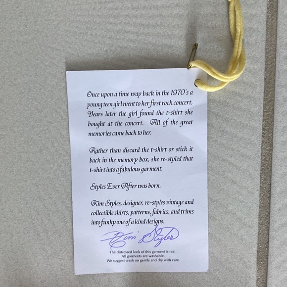 Vintage Styles Ever After Led Zeppelin black lace handmade vest one size - Picture 7 of 7